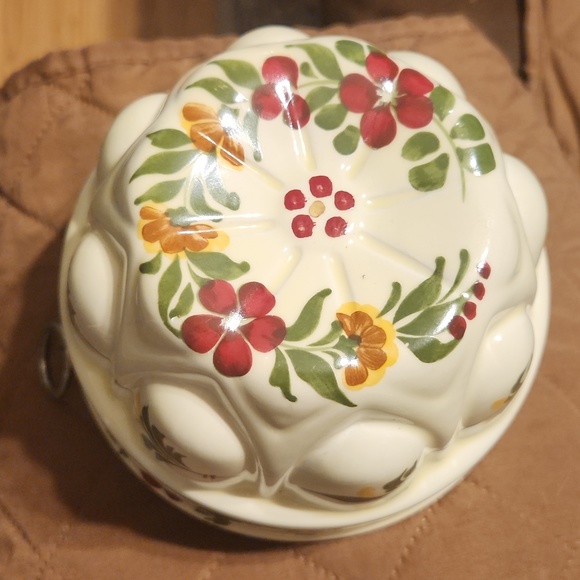 Portuguese Hand Painted Decorative Hanging Jello Molds 4x3"/5 5/8x3.8" *Crazing - Picture 9 of 9